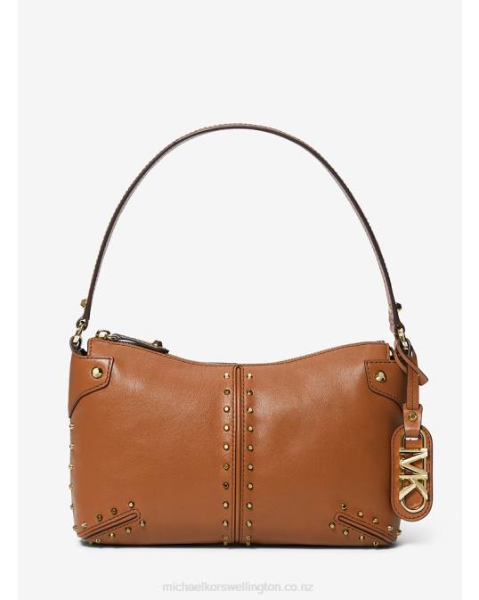 Women Luggage Astor Large Studded Leather Shoulder Bag Michael Kors P6NH1291